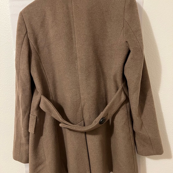 60%WoolCalvin Klein Tan Wool Blend Coat - Picture 3 of 8